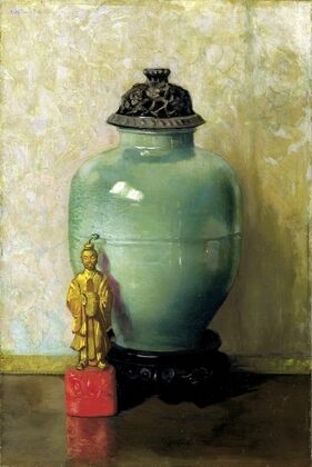 Green Chinese Jar — size preview