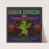 Green Dragon Brand Tangerines Label (1930s)