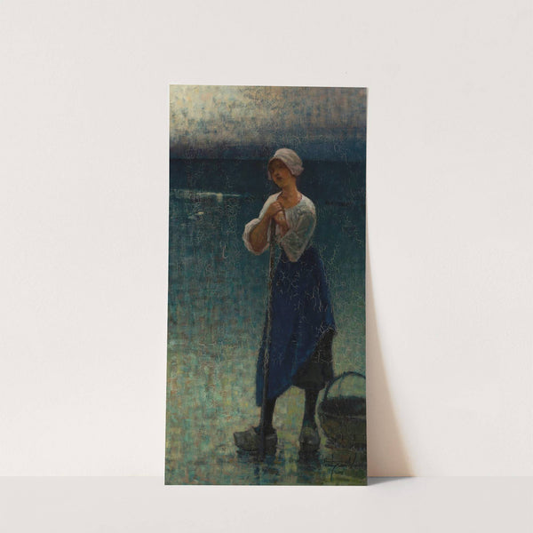 Green fisherwoman by Władysław Wankie