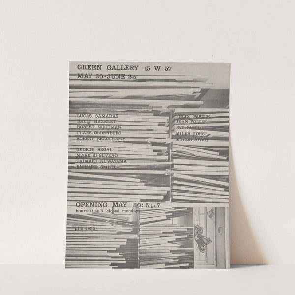 Green Gallery, Lucas Samaras, Sally Hazelet, Robert Whitman ... opening by Anonymous