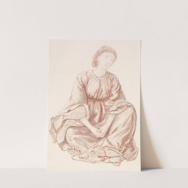 Green Summer - Drapery Study for the Central Figure by Sir Edward Coley Burne-Jones