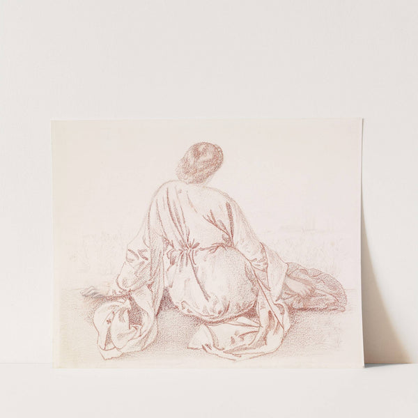 Green Summer - Study of Back of Seated Girl by Sir Edward Coley Burne-Jones