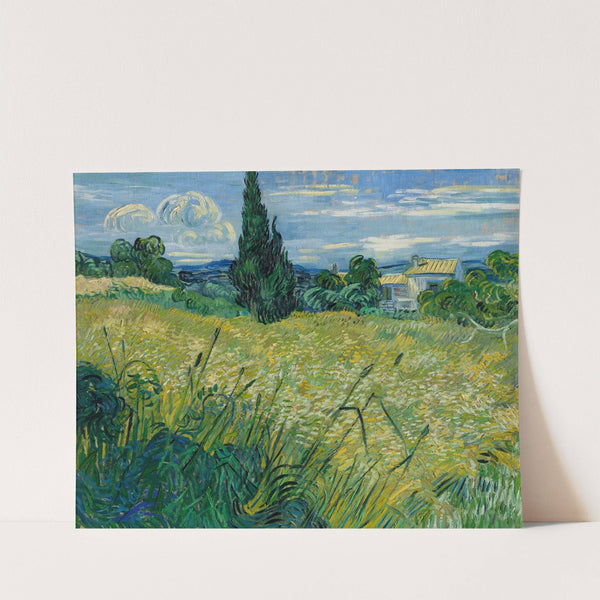 Green Wheat Field with Cypress (1889) by Vincent van Gogh