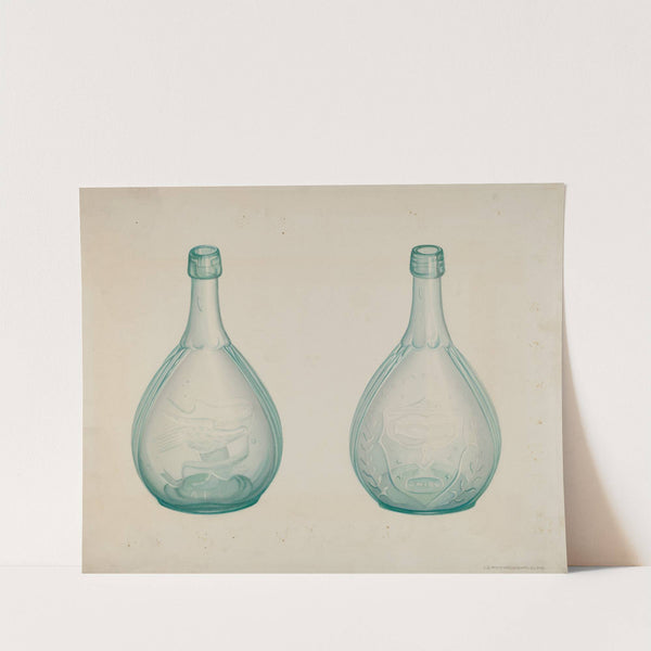 Green Whiskey Bottle (c. 1941) by Loraine Makimson