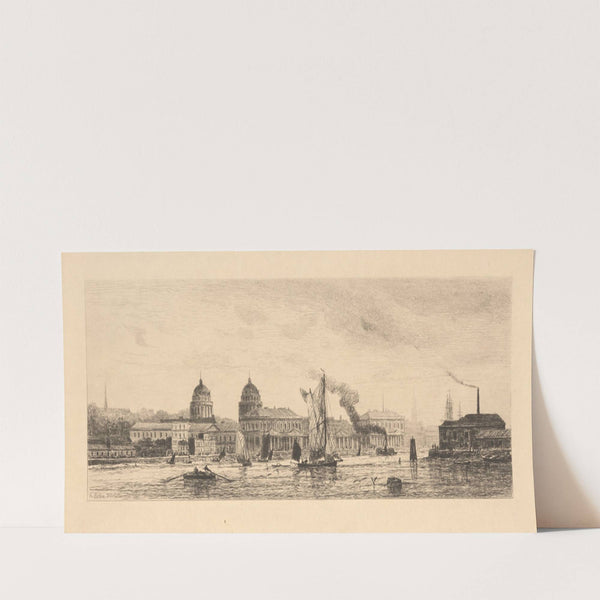 Greenwich from the Thames by Auguste Ballin