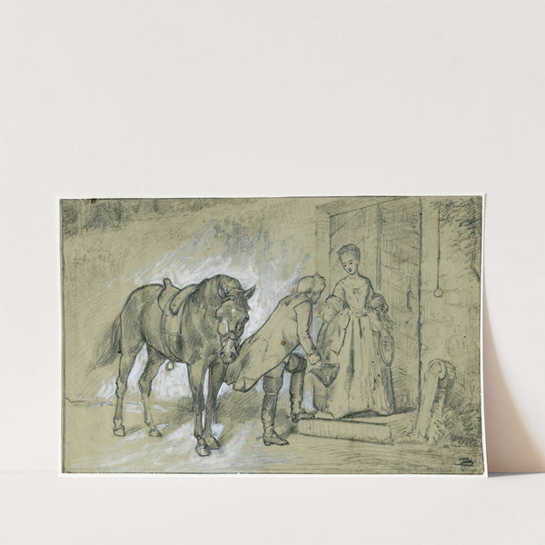 Greeting at the door by David Bles