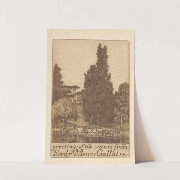 Greetings of the Season from Emily Morris Gallatin (1900-1925) by Ernest Haskell