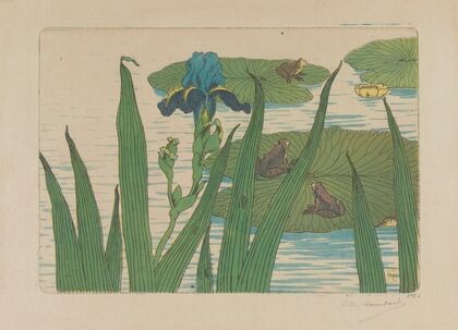 Grenouilles, iris et nénuphars (1898)