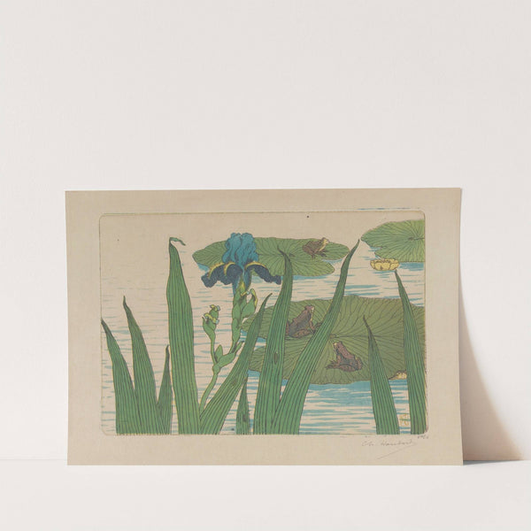 Grenouilles, iris et nénuphars (1898) by Charles-Louis Houdard