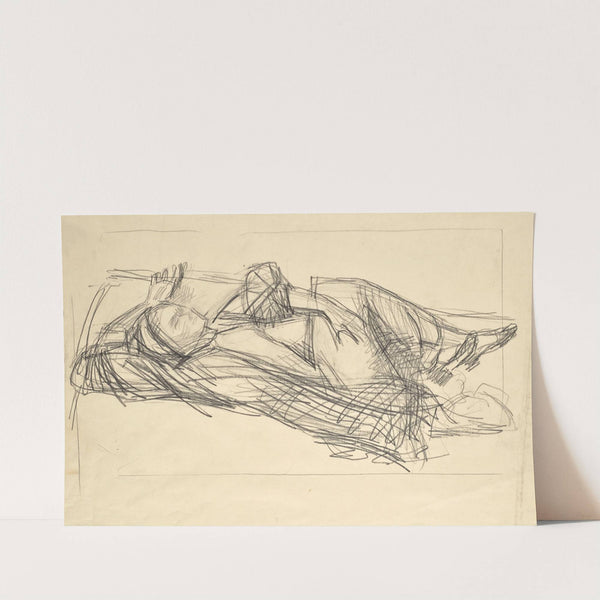 Grete Gamerith auf Couch by Walther Gamerith