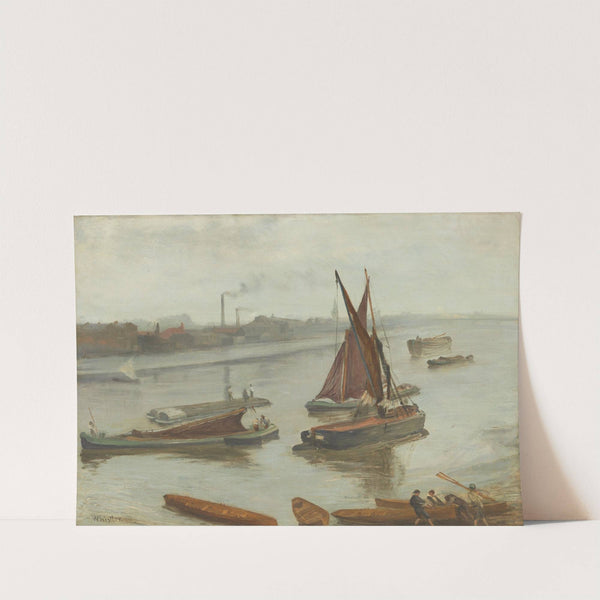 Grey and Silver- Old Battersea Reach by James Abbott McNeill Whistler