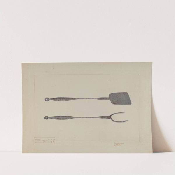 Griddlecake Turner and Fork by Edward L. Loper