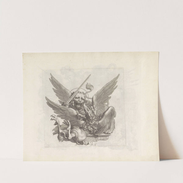 Griffioen verslagen door de leeuw van Sint Marcus (1673-1743) by Robert van Audenaerde