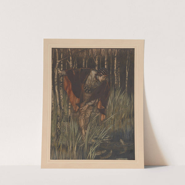 Grimm’s fairy tales. The young count and the fishes (1906-1921) by Arthur Rackham