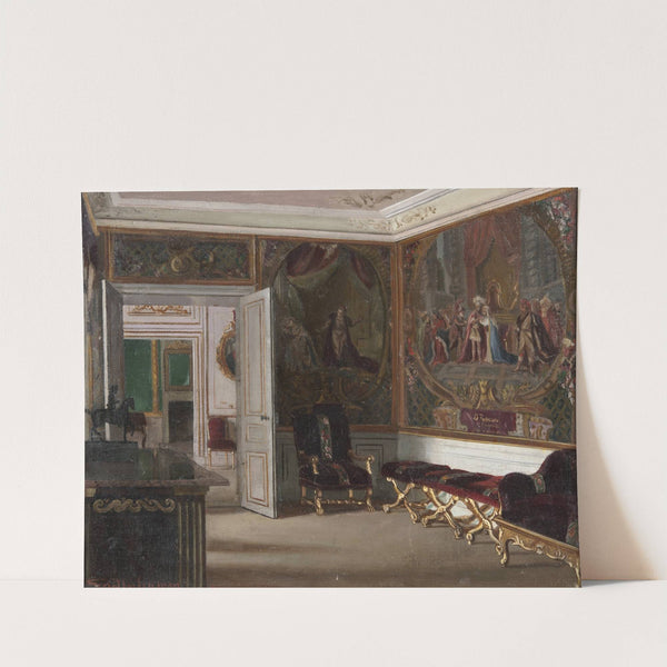 Gripsholm, interiör från Änkedrottningens våning (1879) by Georg Nordensvan
