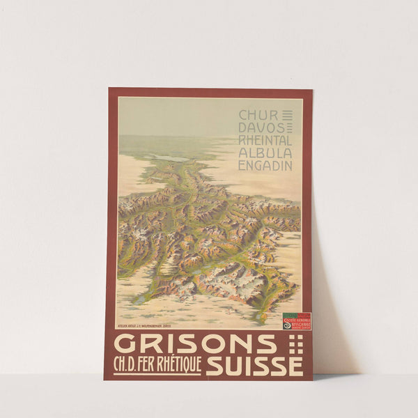 Grisons Ch. d. Fer Rhétorique Suisse (1908) by E. Winter