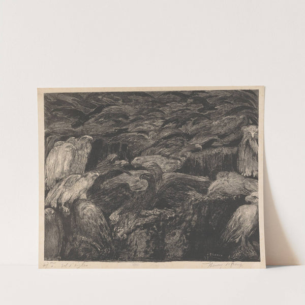 Groep roofvogels by Henry de Groux