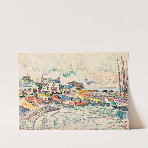 Groix, Le Nettoyage Des Voiles by Paul Signac