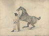 Groom with a Rearing Horse