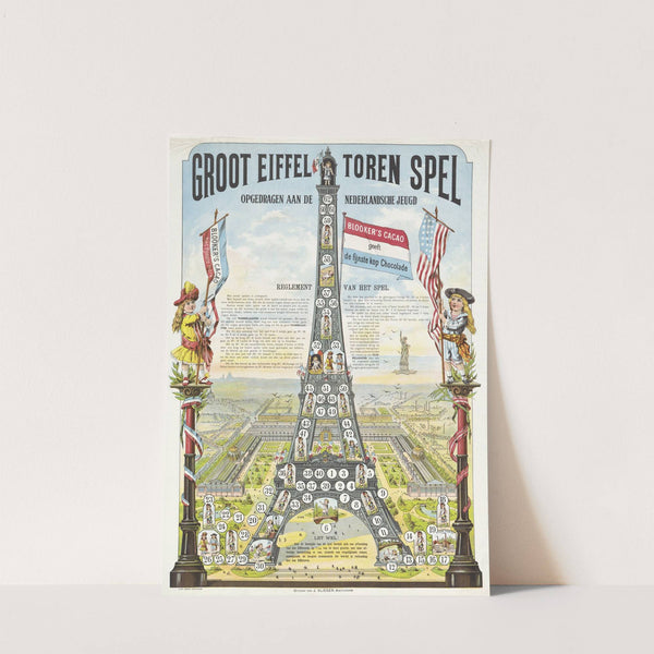 Groot eiffel toren spel - opgedragen aan de Nederlandsche jeugd by Amand