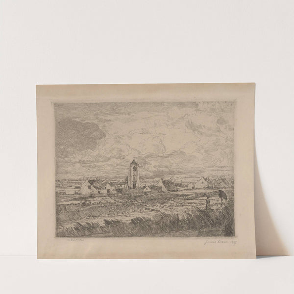 Groot gezicht op Mariakerke by James Ensor