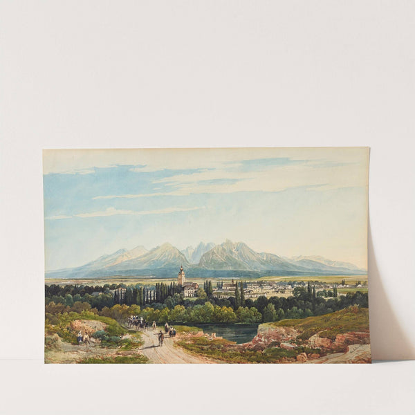 Groß-Lomnitz (Vel’ka Lomnica) in the Zips region (east Slovakia) (1867) by Thomas Ender