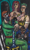 Großer Clown mit Frauen und kleiner Clown (1950)