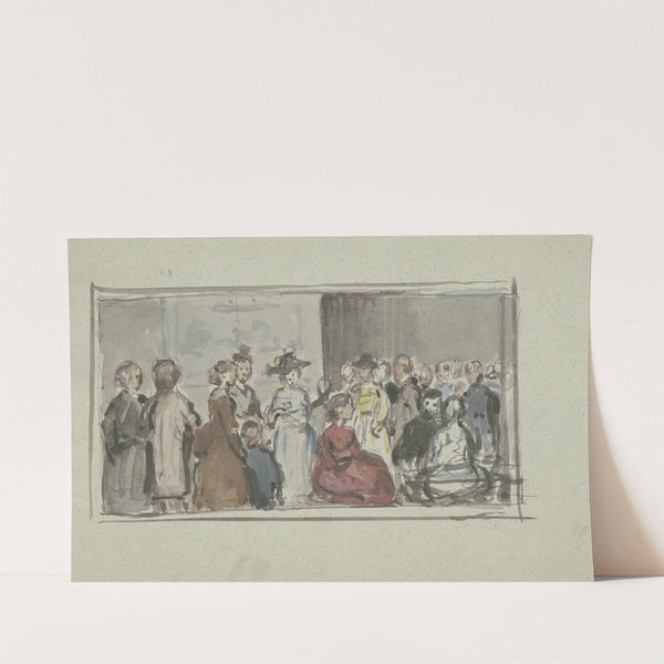 Größere vornehme Gesellschaft by Otto Scholderer