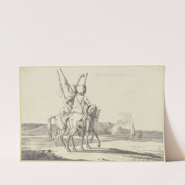 Großherzoglich Bergische Truppen, Patrouille der Lanzenreiter by Carl Wilhelm von Heideck