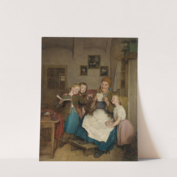 Großmutter mit drei Enkelkindern (1854) by Ferdinand Georg Waldmüller