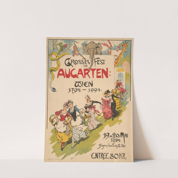 Grosses Fest Augarten Wien 1894 (1894) by Heinrich Lefler