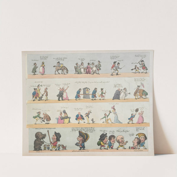 Grotesque borders for screens, billiard rooms, dressing rooms Pl.02 (1799) by George Moutard Woodward