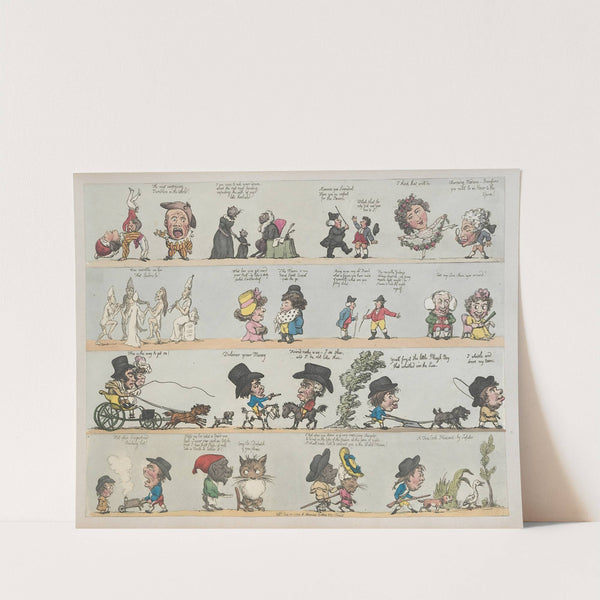 Grotesque borders for screens, billiard rooms, dressing rooms Pl.03 (1799) by George Moutard Woodward