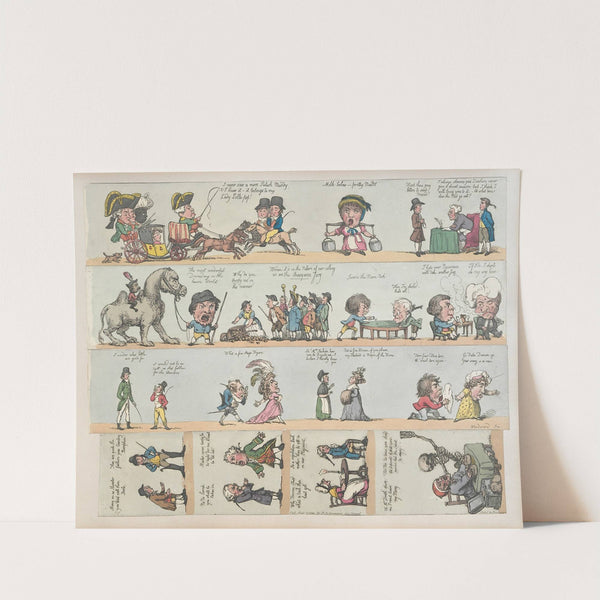 Grotesque borders for screens, billiard rooms, dressing rooms Pl.11 (1799) by George Moutard Woodward