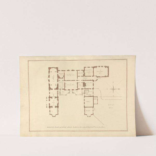 Ground Plan of Newby Hall, Yorkshire: the Seat of the Right Hon'ble Lord Grantham by John Buckler