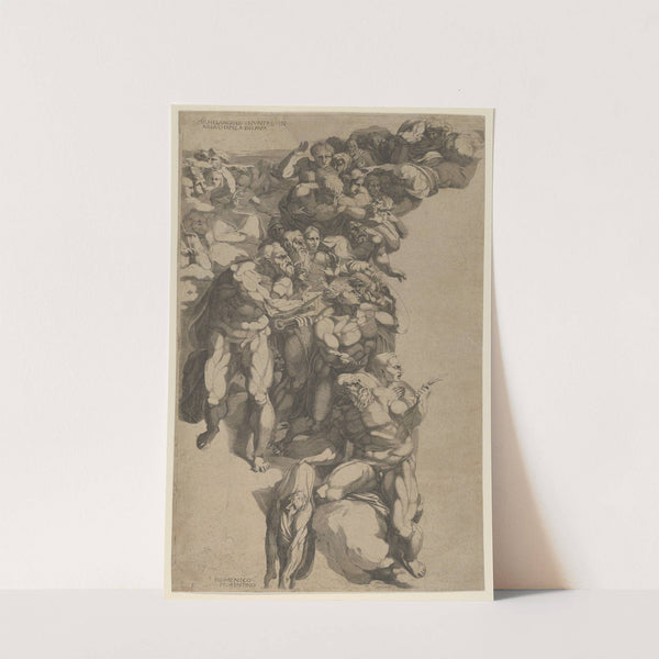 Group from Last Judgment, St. Bartholomew, St. Peter, and other Apostles by Domenico del Barbiere