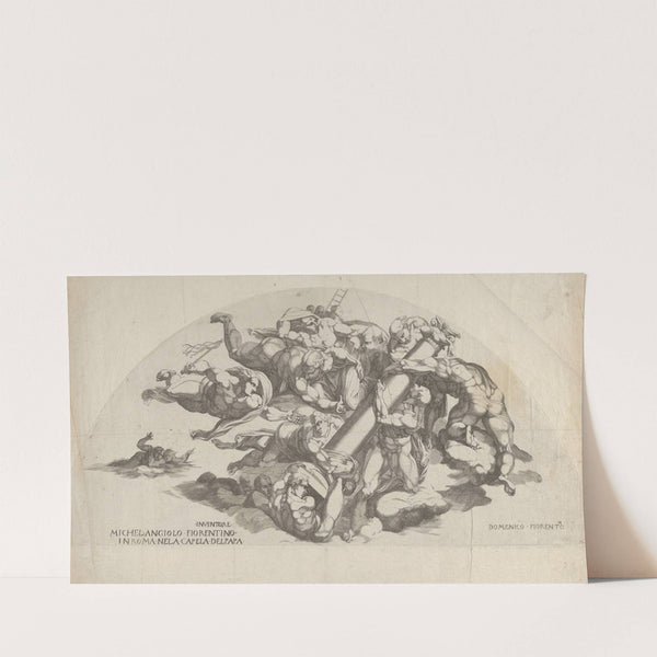 Group from the Last Judgment, Angels Carrying the Column of the Flagellation and the Sponge and Ladder of the Crucifixion by Domenico del Barbiere