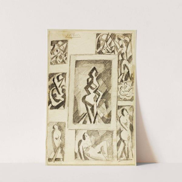 Group of Abstract Nudes by Carl Newman