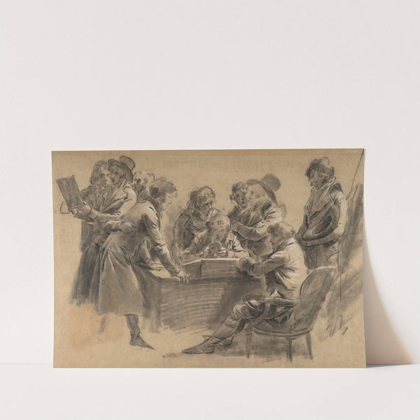 Group of Artists in Jean-Baptiste Isabey’s Studio by Louis Léopold Boilly