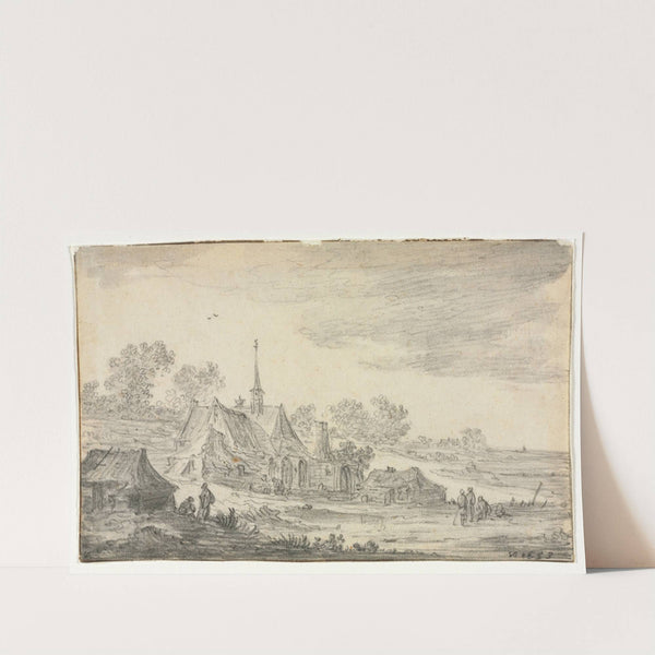 Group of Buildings on a Seashore (1653) by Jan van Goyen