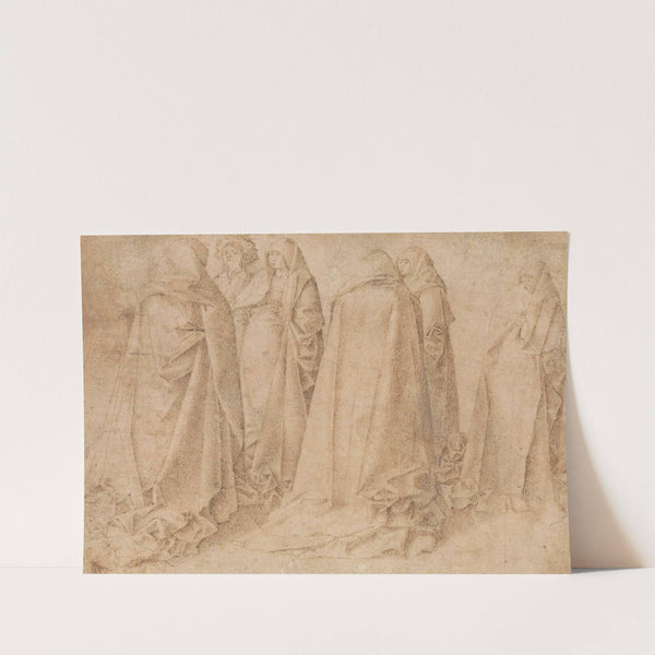 Group of Draped Figures (early 1460s) by Antonello da Messina