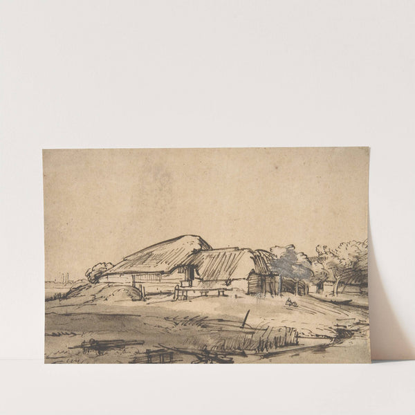 Group of Farm Buildings by Rembrandt van Rijn