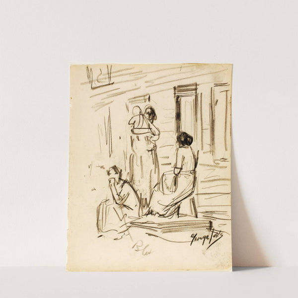 Group of Figures by George Luks