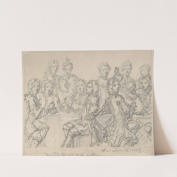 Group of Figures at a Table by Marcellus Laroon the Younger