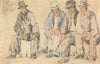 Group of Four Seated Men