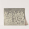Group of Men Seated in a Circle (recto) by William Blake