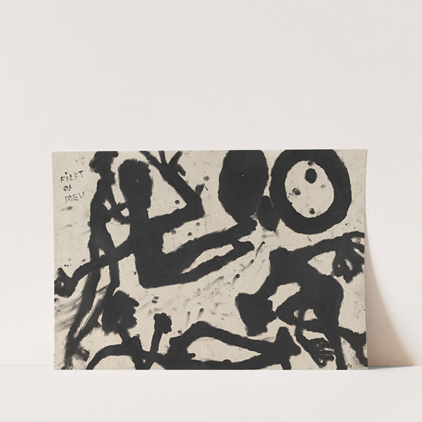 Group Of Persons With Tyre by Louis Soutter