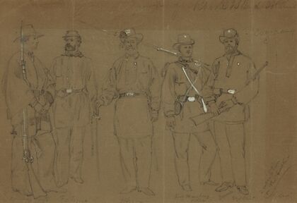 Group of Rhode Island Soldiers. Company C