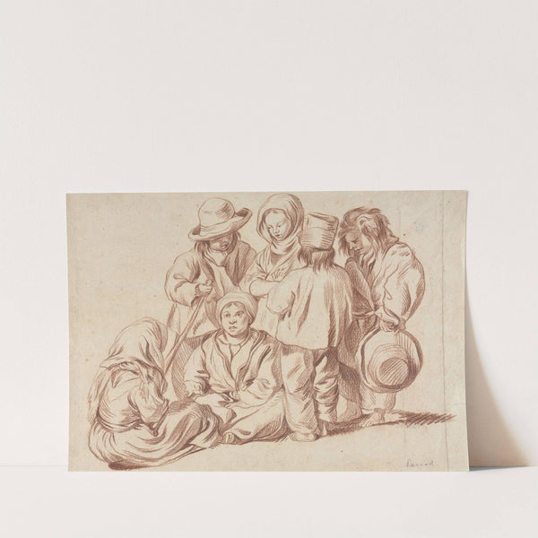 Group of Six Children (recto) by Anonymous
