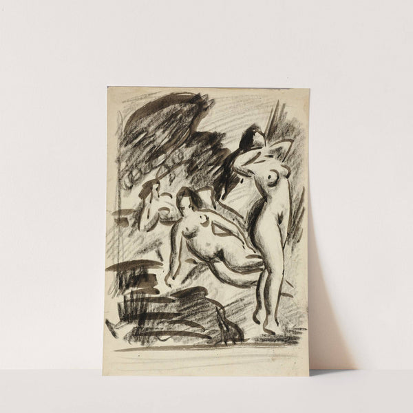 Group of Three Female Nudes by Carl Newman